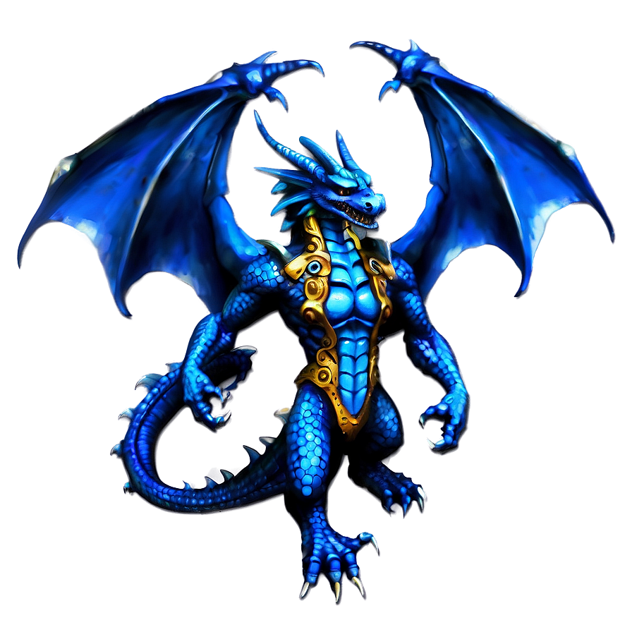 Warrior Blue Dragon Png Kwm