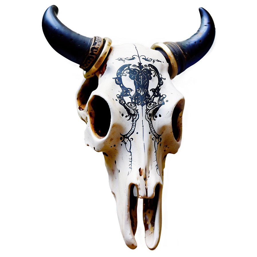 Warrior Cow Skull Png 06132024