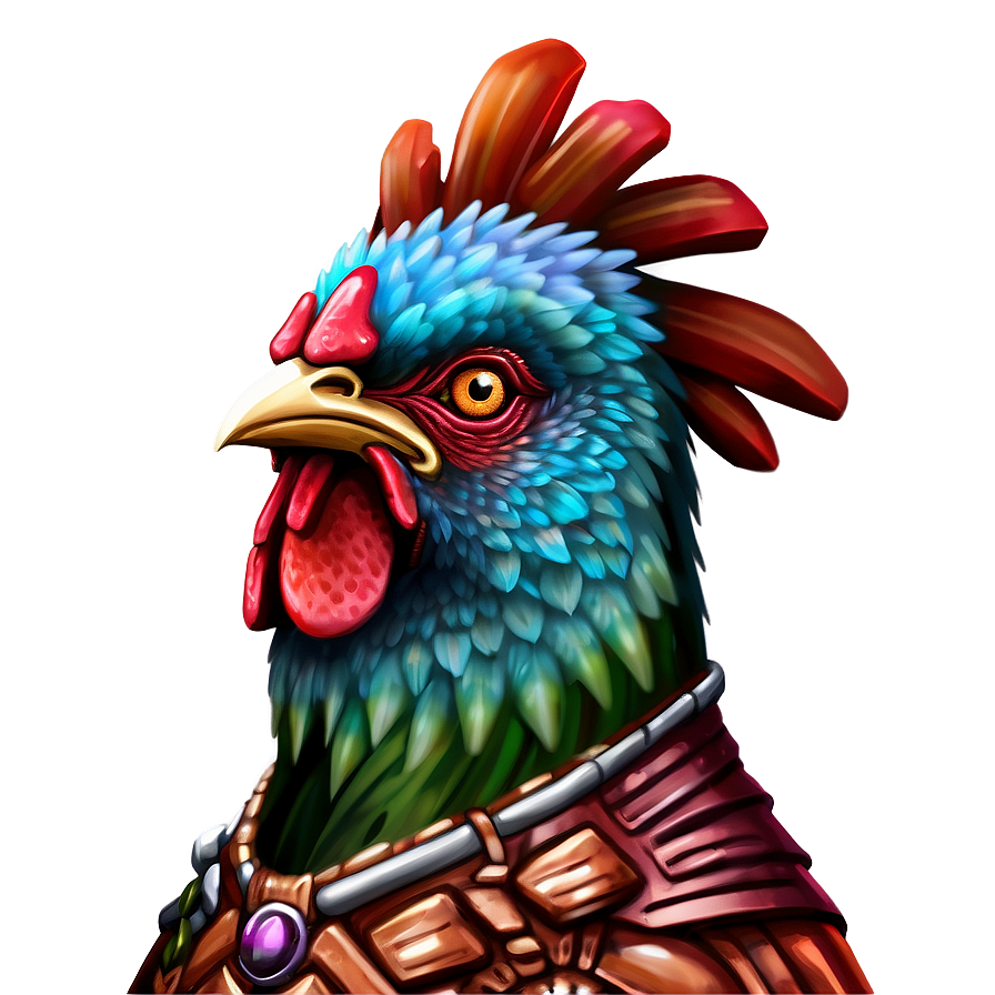 Warrior Rooster Fantasy Png 83