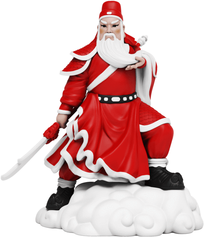 Warrior Santa Figurine