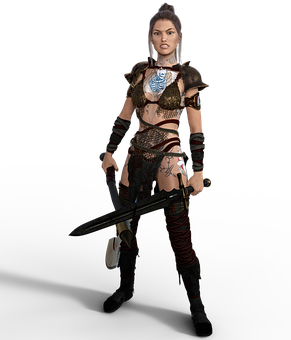 Warrior Woman Fantasy Character