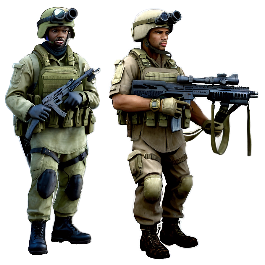 Warzone Frontline Soldiers Png Aah