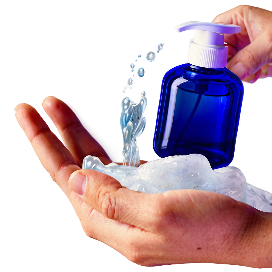 Washing Hands Foam Soap Png 06122024