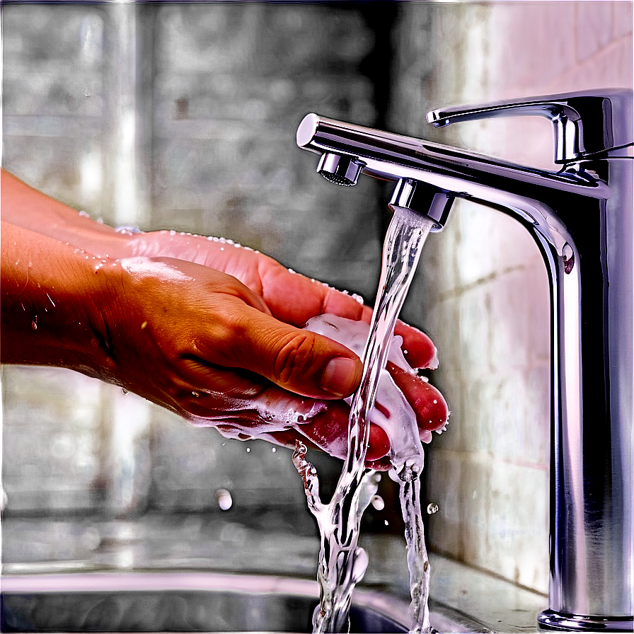 Washing Hands Under Tap Water Png 06122024