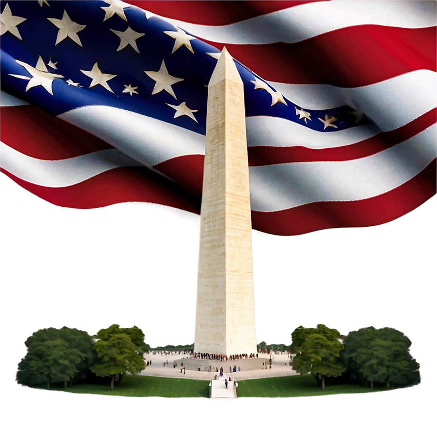 Washington Monument 4th Of July Theme Png 68