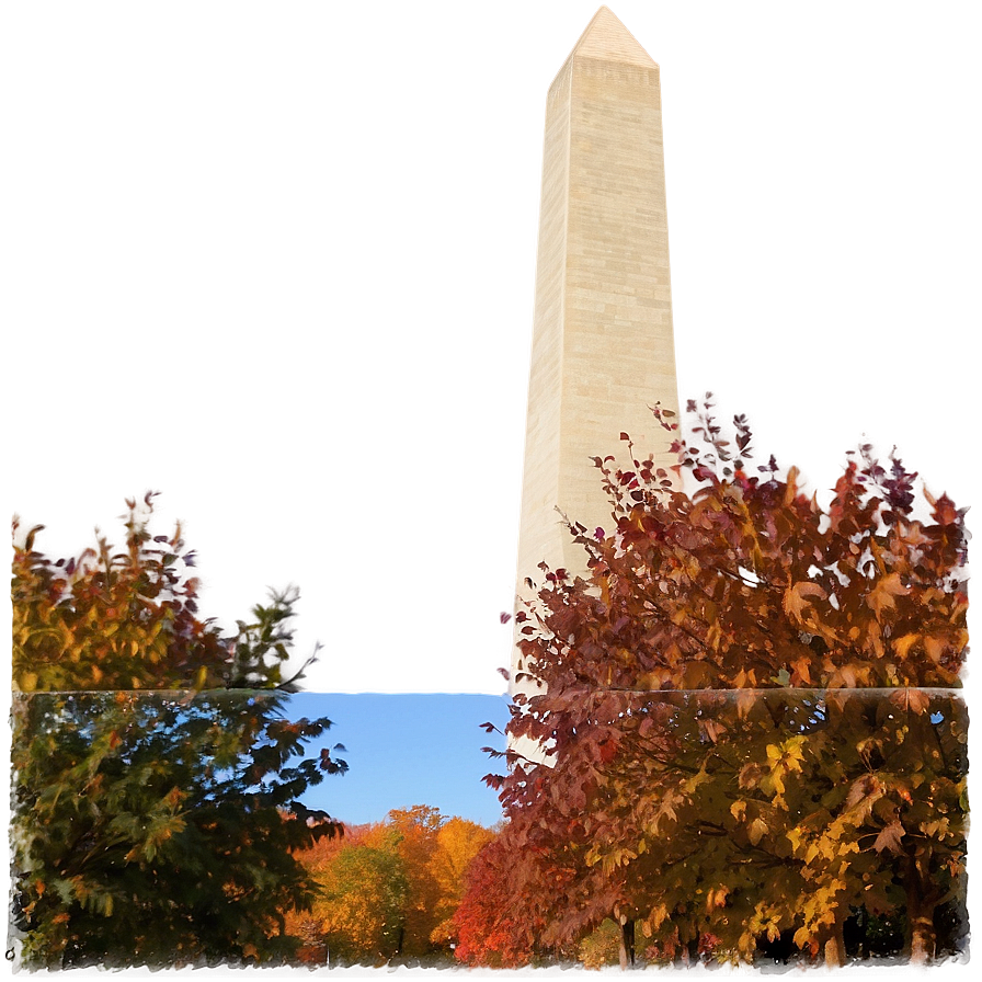 Washington Monument In Autumn Png Lvd