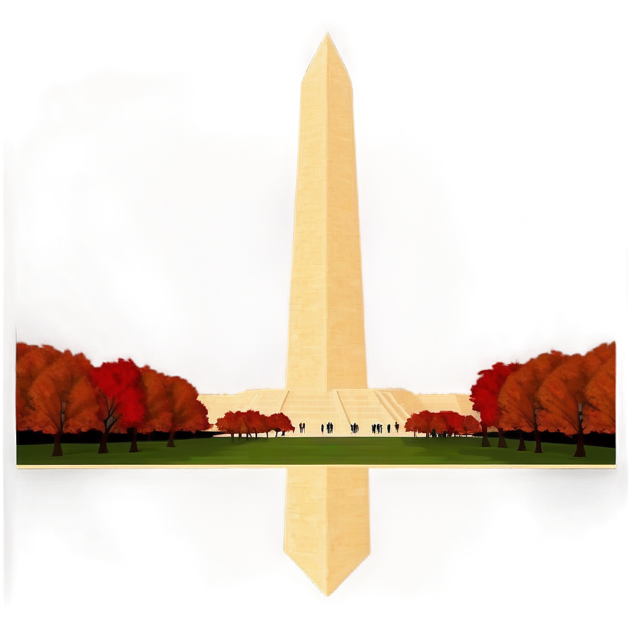 Washington Monument In Bold Colors Png Yim87