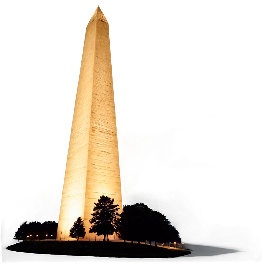 Washington Monument Under Starry Night Png 6