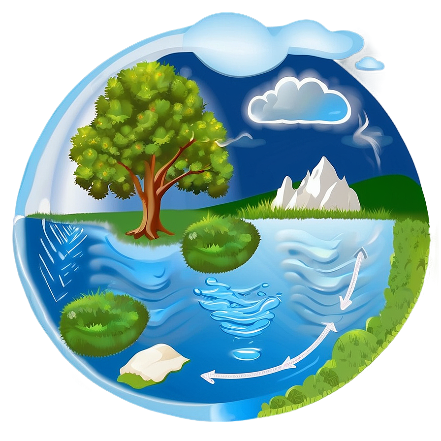 Water Cycle In Nature Png Rxp71