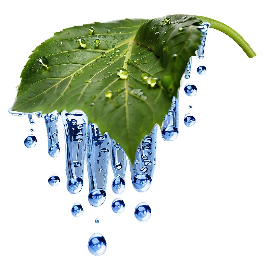 Water Dripping On Leaf Png Cig51