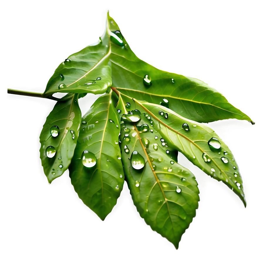 Water Dripping On Leaf Png Tjs14