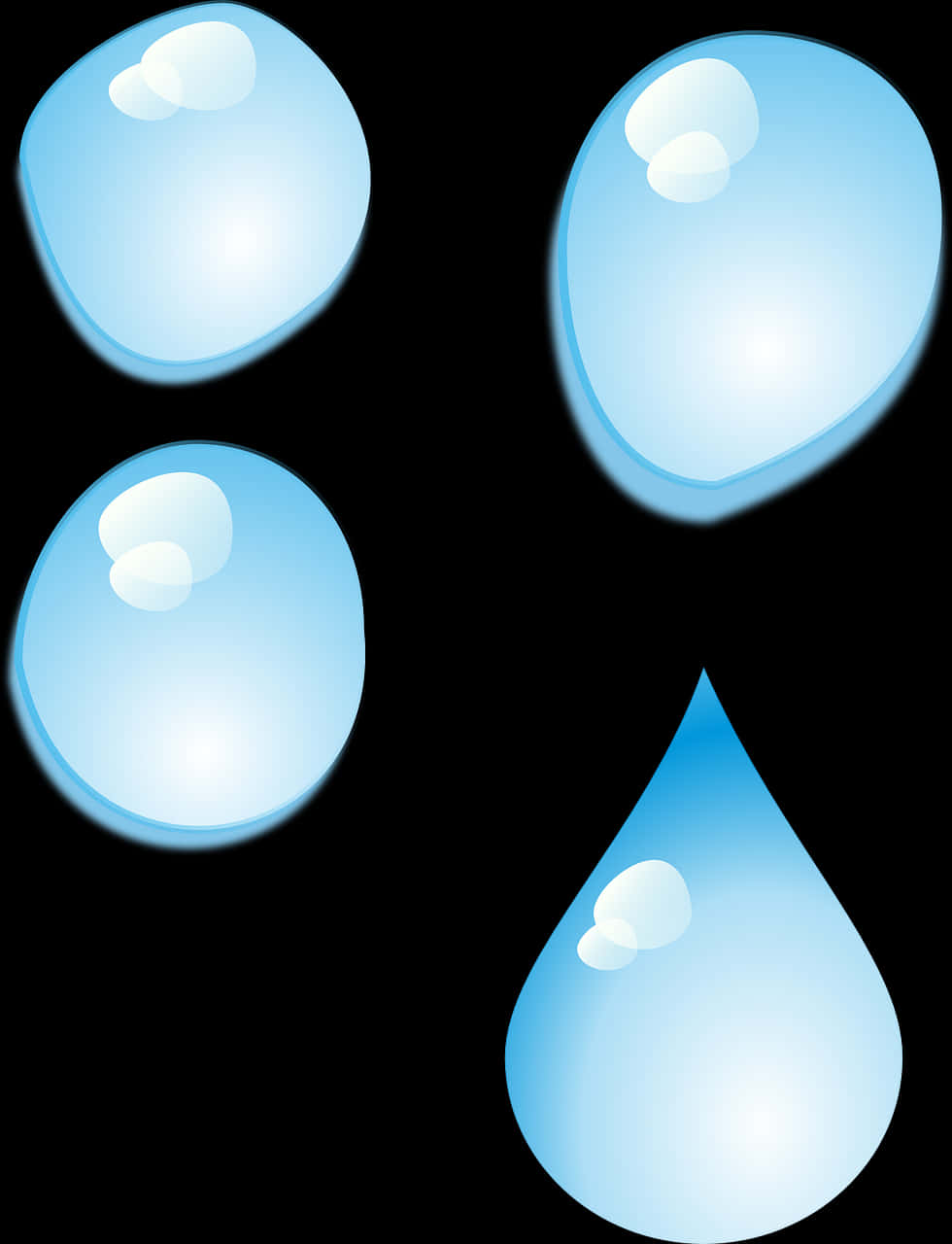 Water Droplets Transformation