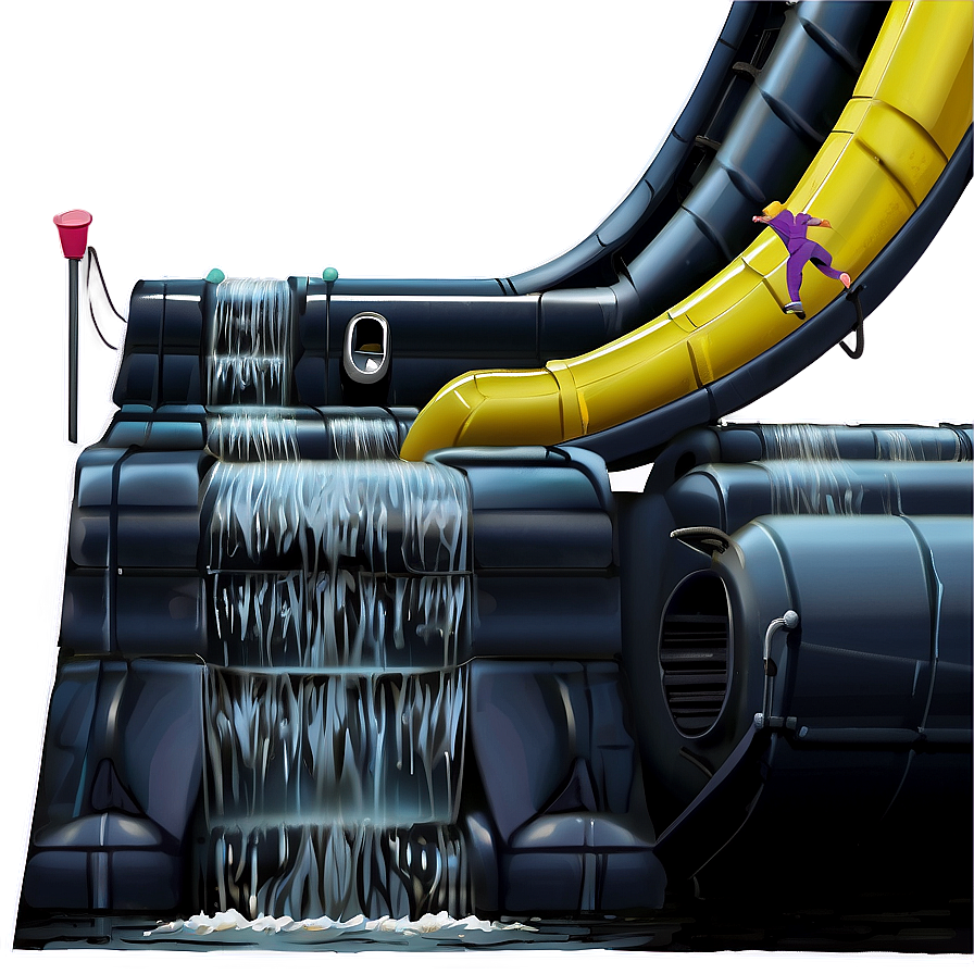 Water Slide Plunge Png 34