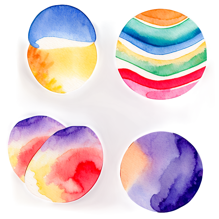 Watercolor Abstract Shapes Clipart Png 06122024