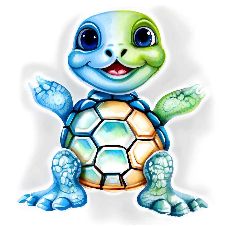 Watercolor Baby Turtle Png Wam79