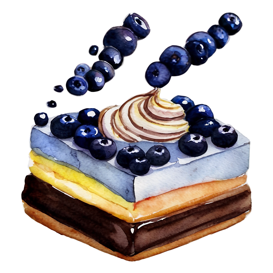 Watercolor Baking And Pastry Png 9