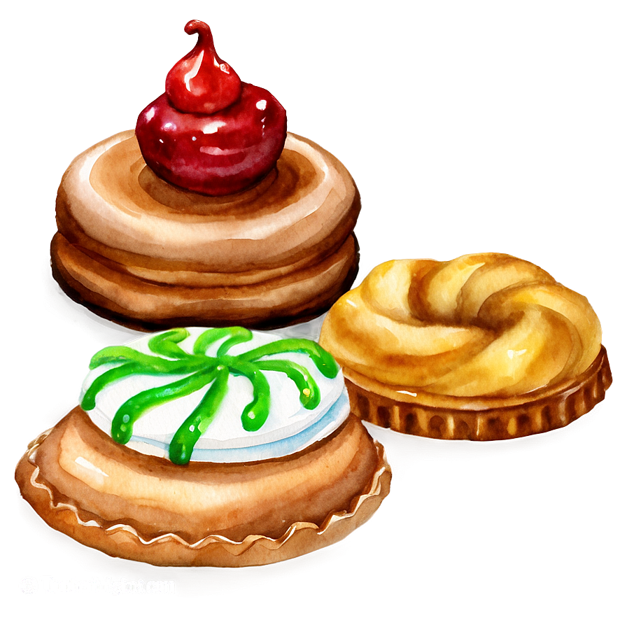 Watercolor Baking And Pastry Png Fun82