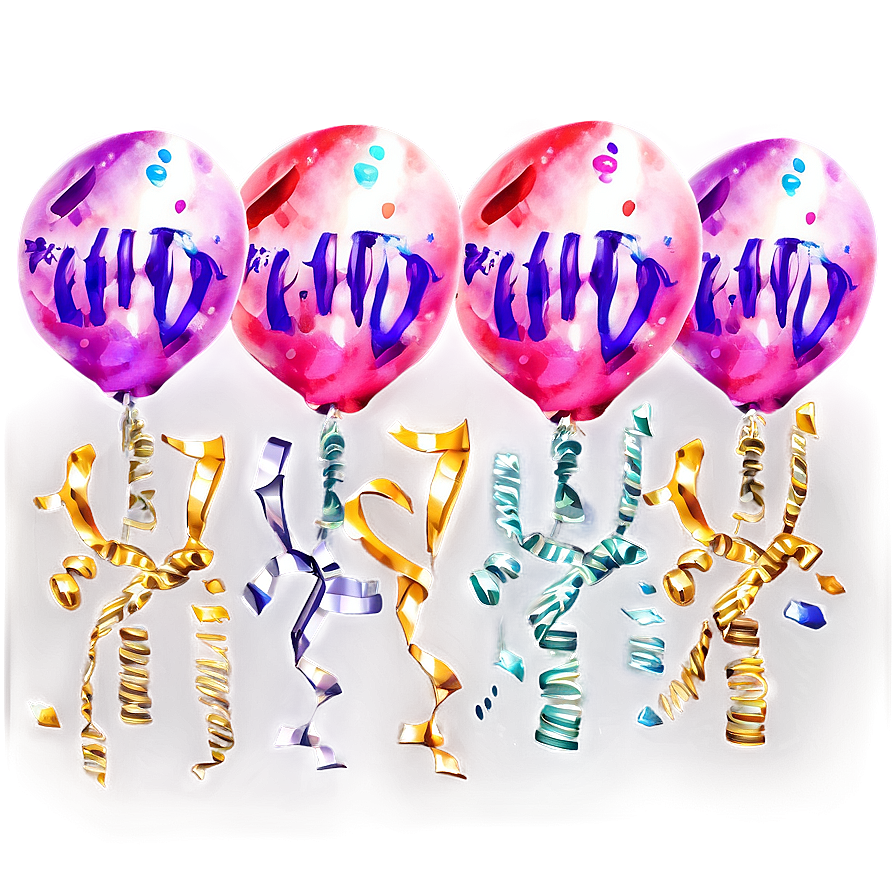 Watercolor Birthday Balloon Png Qxl