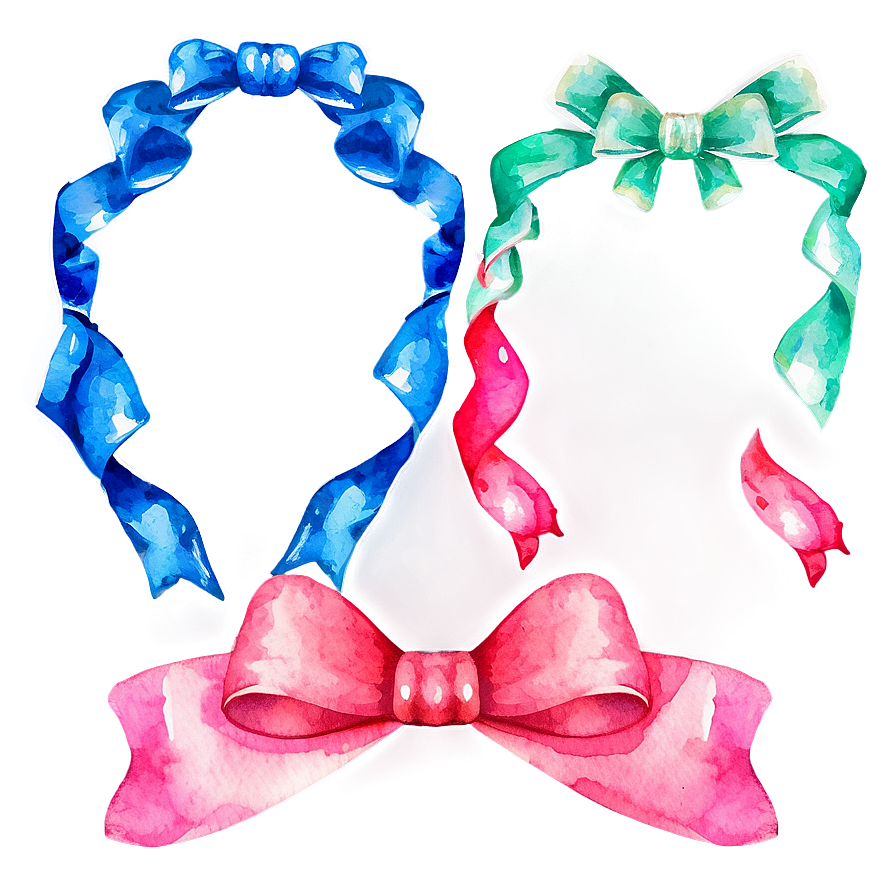 Watercolor Bow Png Mps41