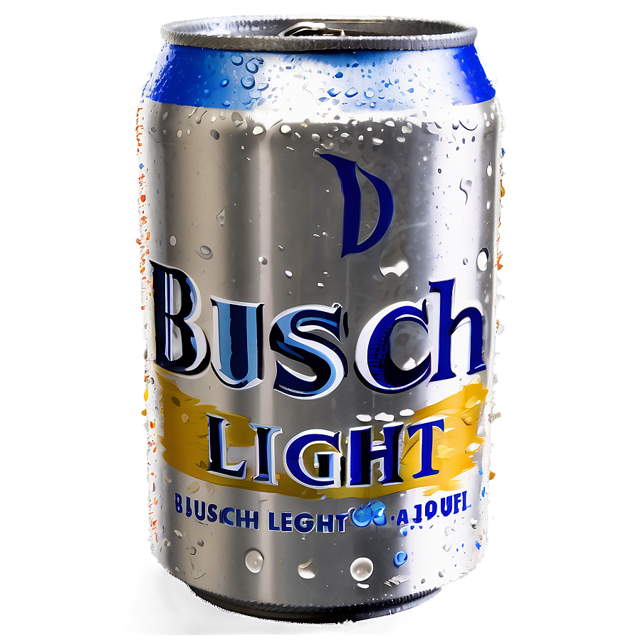 Watercolor Busch Light Can Png 93