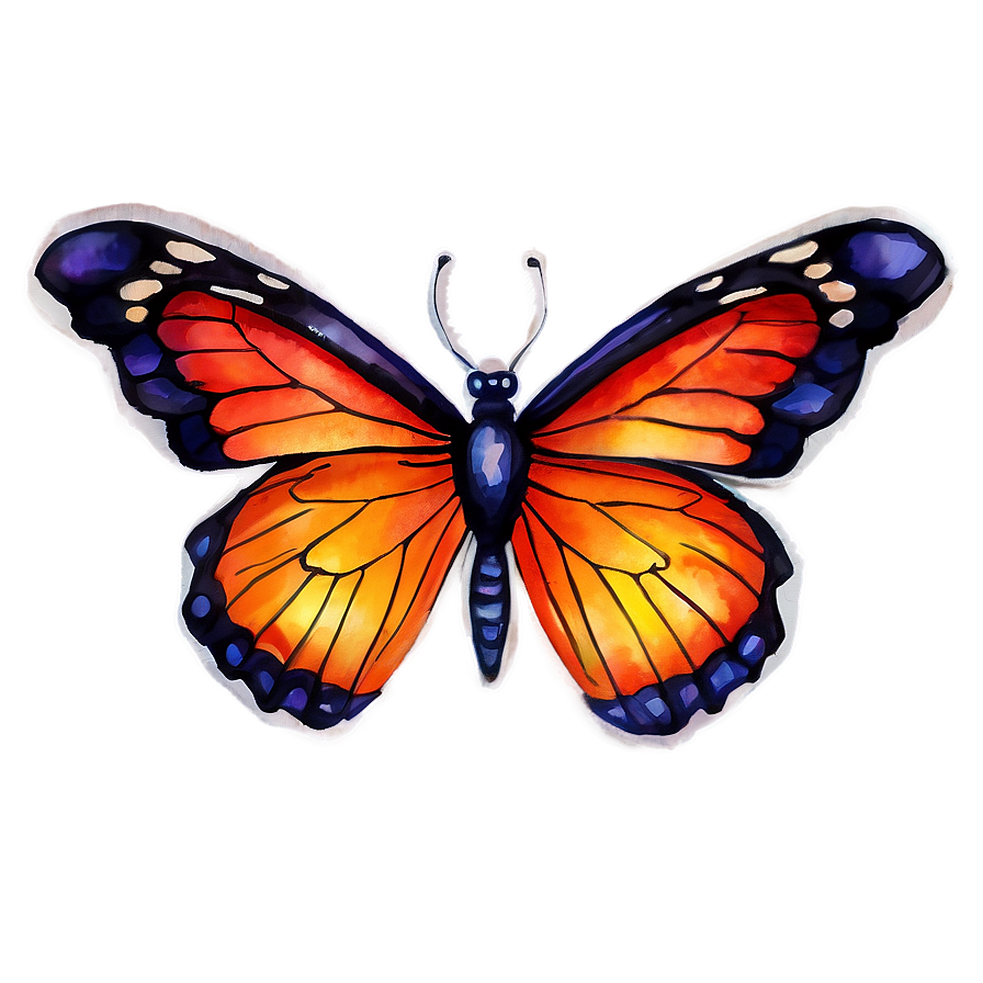 Watercolor Butterfly Clipart Png Gms