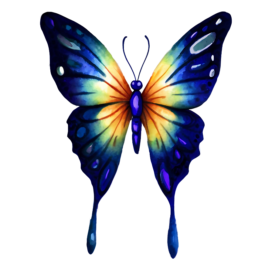 Watercolor Butterfly Design Png Ylj