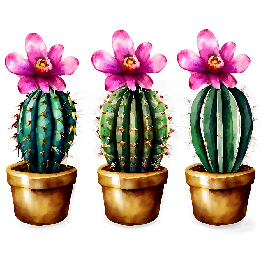 Watercolor Cactus Png 83