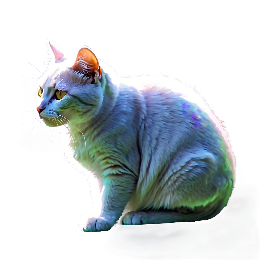 Watercolor Cat Filter Png 06282024