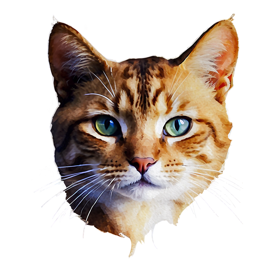 Watercolor Cat Filter Png 66