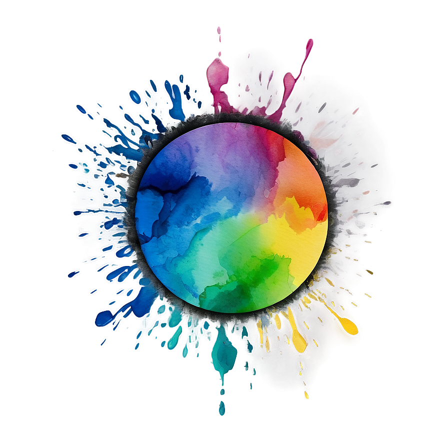 Watercolor Circle Splash Png Epa87