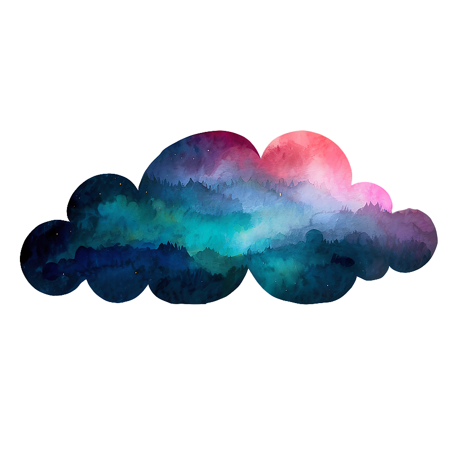 Watercolor Cloud Vector Png 74