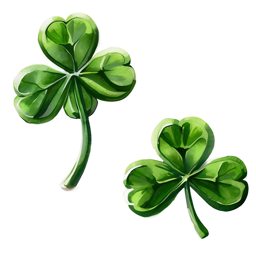 Watercolor Clover Png 06122024