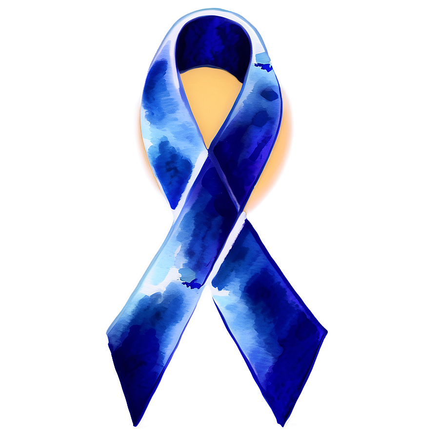 Watercolor Colon Cancer Ribbon Png 18