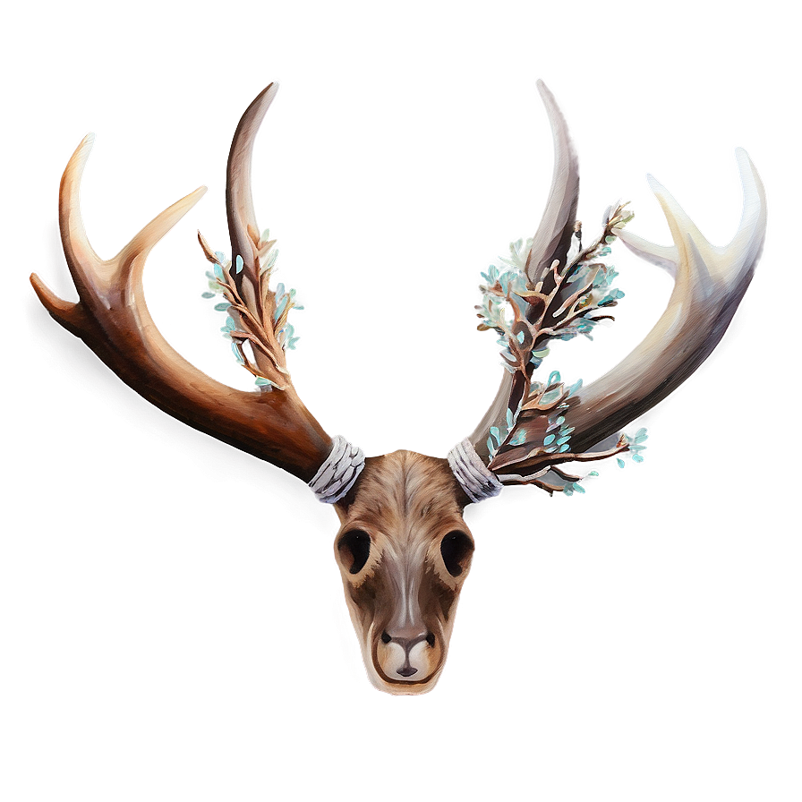 Watercolor Deer Antler Png 86