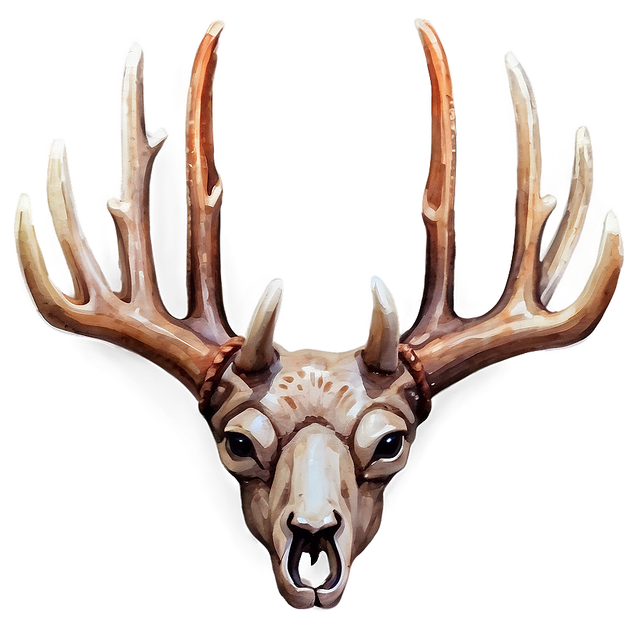 Watercolor Deer Antler Png Tjq