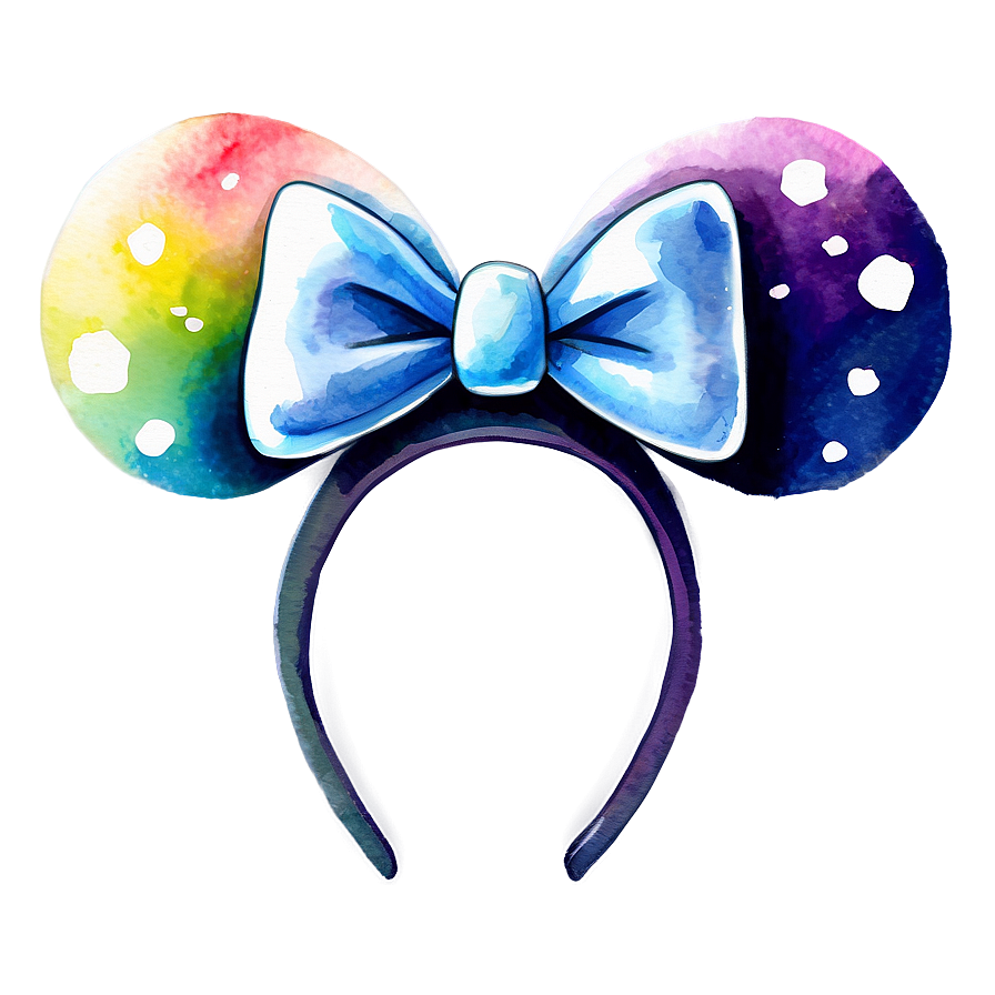 Watercolor Disney Ears Png Uvb