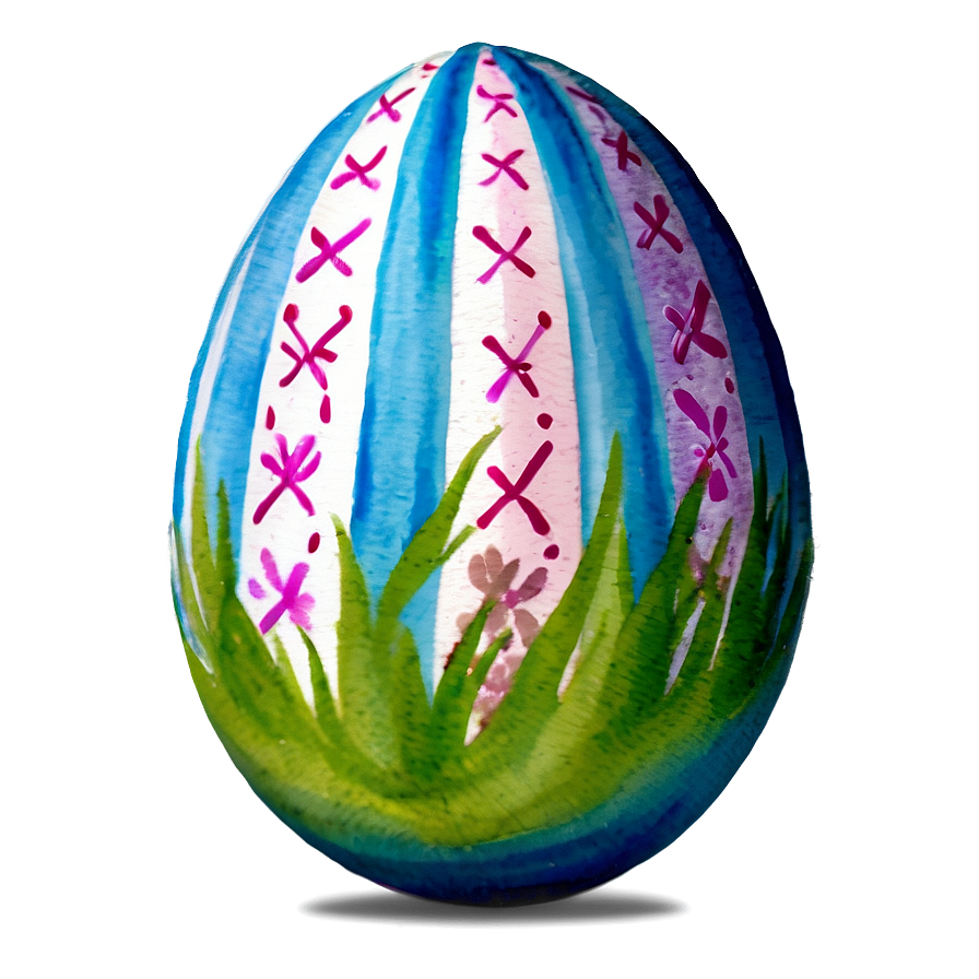 Watercolor Easter Egg Png Fak84