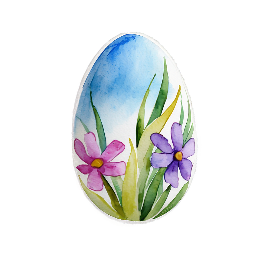 Watercolor Easter Egg Png Xrt