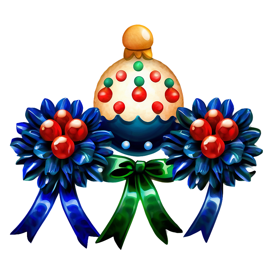 Watercolor Festive Decorations Png Smi5