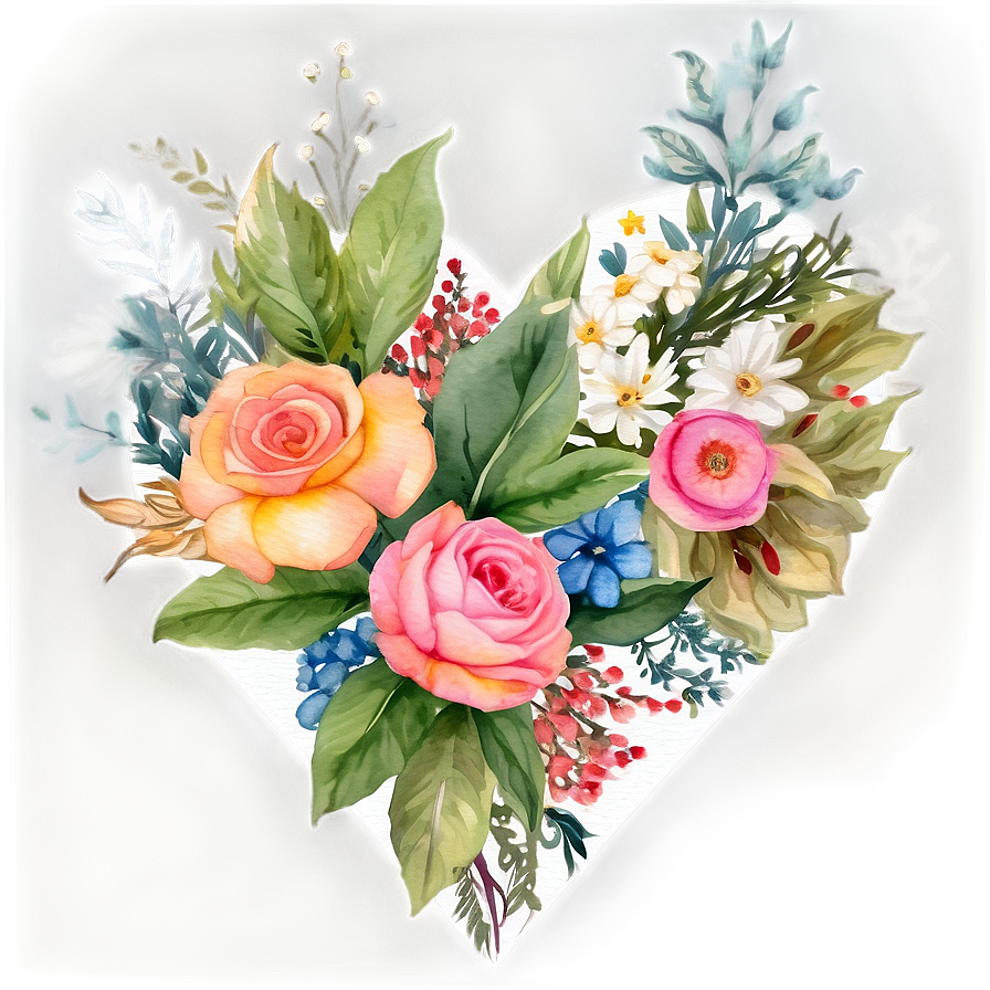 Watercolor Floral Bliss Png Hos