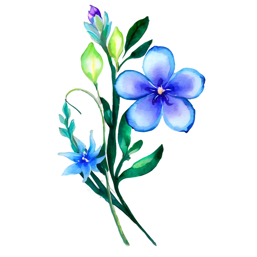 Watercolor Floral Fantasy Png Gud13