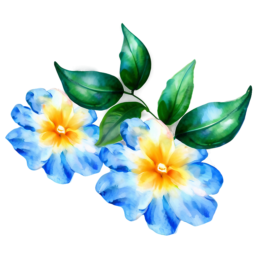 Watercolor Flower Essence Png 4