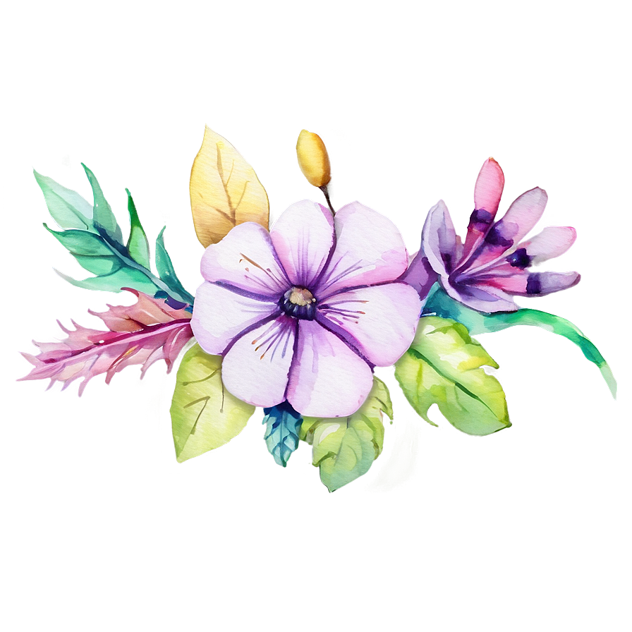 Watercolor Flower Fantasy Png 83