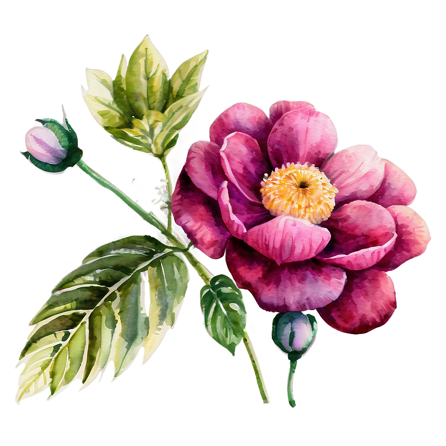 Watercolor Flower Painting Png 51