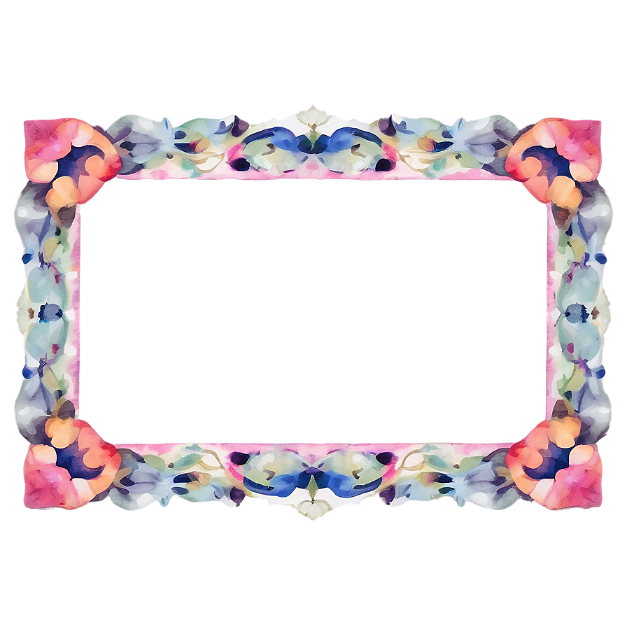 Watercolor Frame Png Eqy