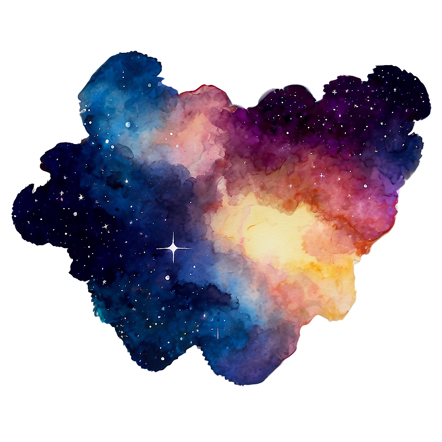 Watercolor Galaxy Sky Png Ynx