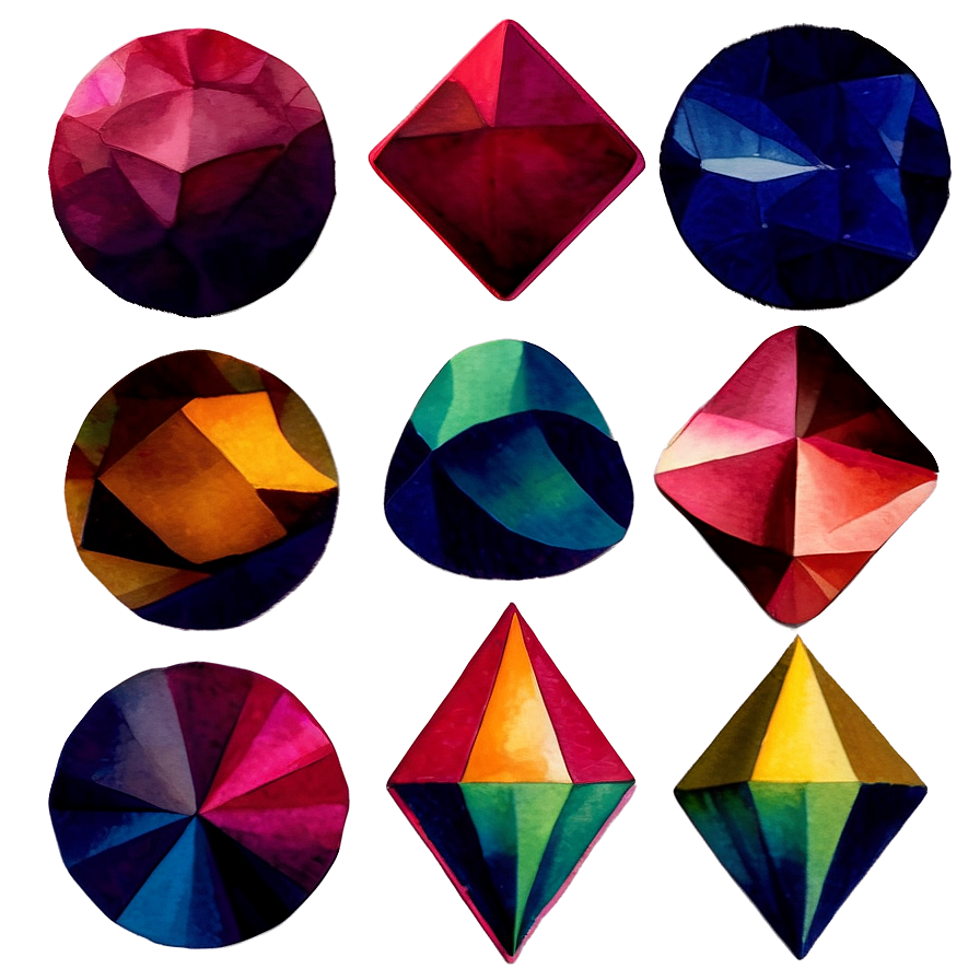 Watercolor Geometric Shapes Png Dpb22
