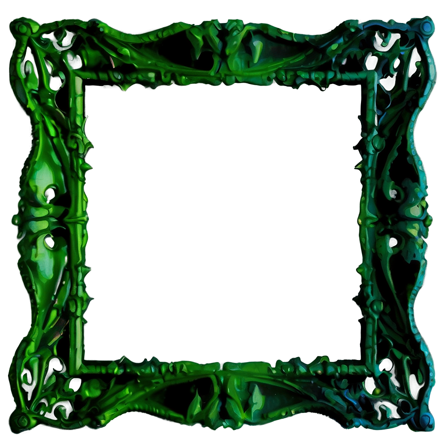 Watercolor Green Frame Png 90