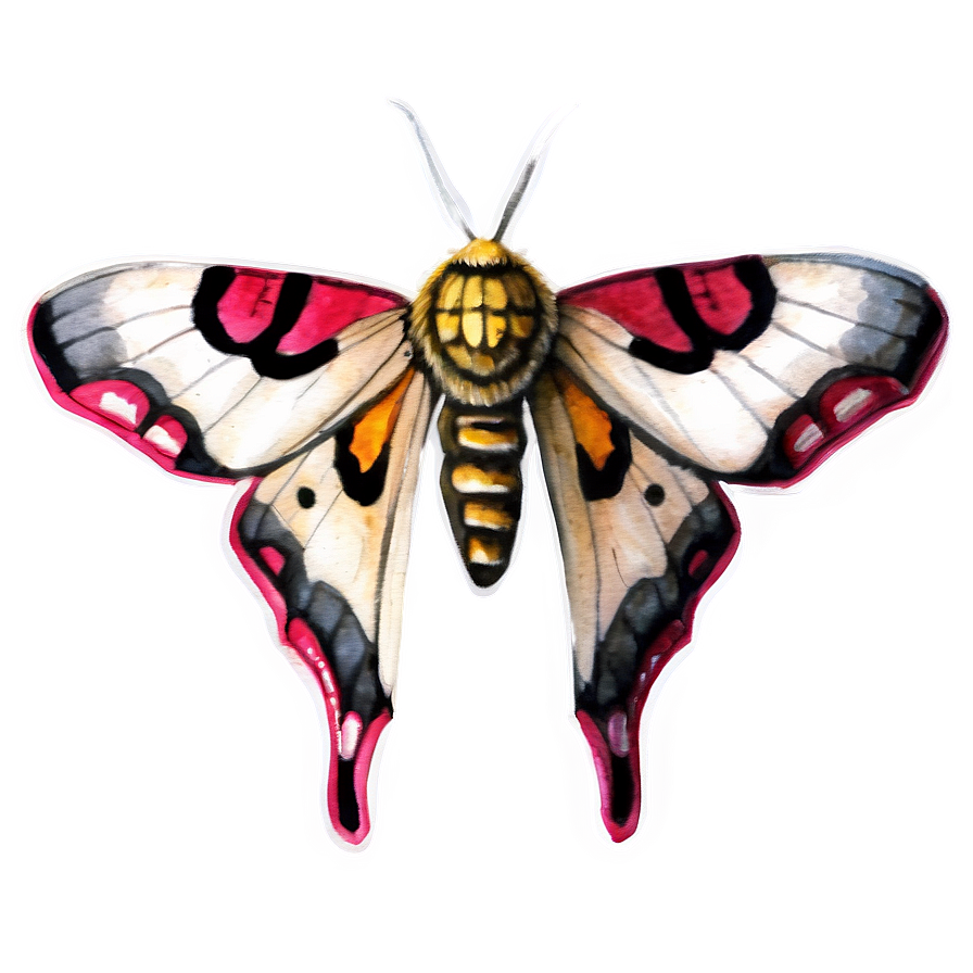 Watercolor Moth Png 95