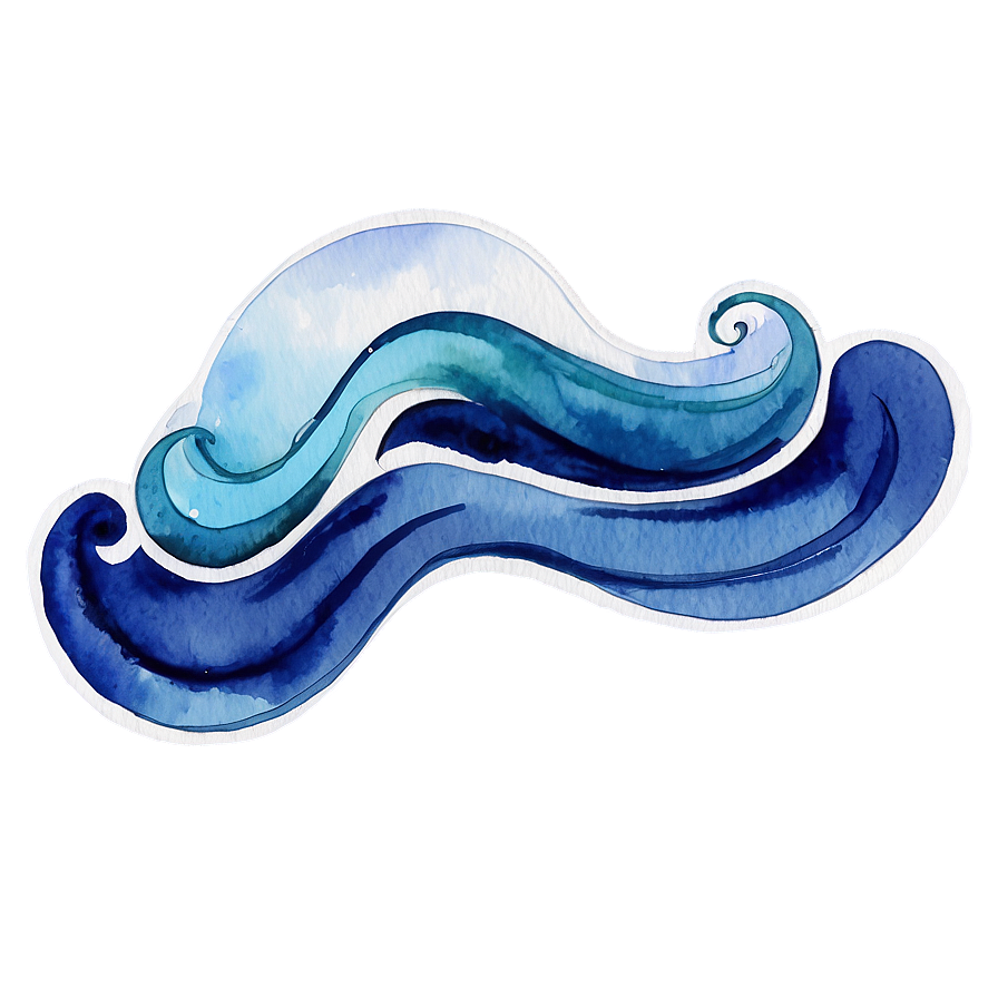 Watercolor Ocean Waves Png Ssl